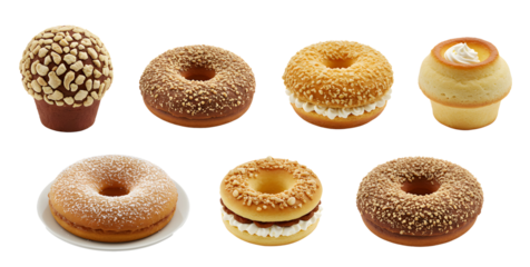 Assorted donuts and pastries collection