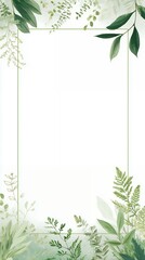 Wellness Poster Design Featuring Minimalist Plant Illustrations