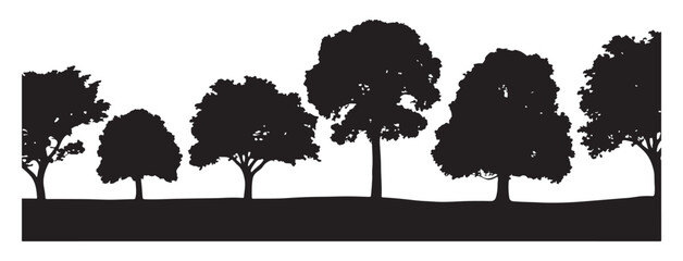 Tree Silhouette Vector Illustration