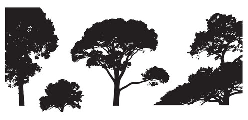 Tree Silhouette Vector Illustration
