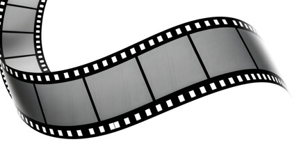 Fototapeta premium Film strip png, film reels png, film reels png transparent film strip isolated on white, old film reels background.