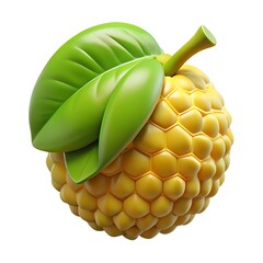 Vibrant Cherimoya: 3D Render of Exotic Fruit 3D icon high quality resolution