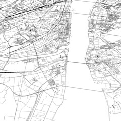 3D illustration of city and urban in Wuhan China