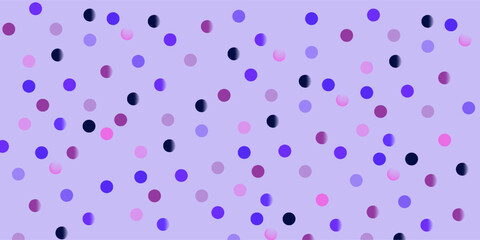 Abstract dots hand drawn Y2K naive seamless pattern. Vector organic colorful doodle circle dotted background in 70s groovy style