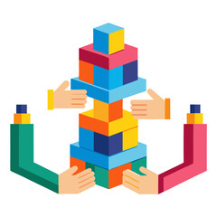 Fototapeta premium toy building blocks