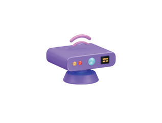 motion sensor icon 3d illustration render