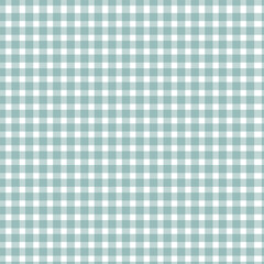 Light Teal Gingham Seamless Vector Pattern
