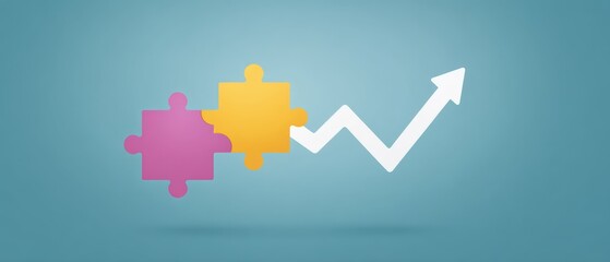 Business growth strategies office setting digital graphic professional environment top-down view innovative concepts for success