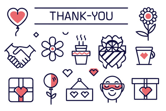 Expressing gratitude a professional business design celebrating client appreciation and ongoing support with a bold statement