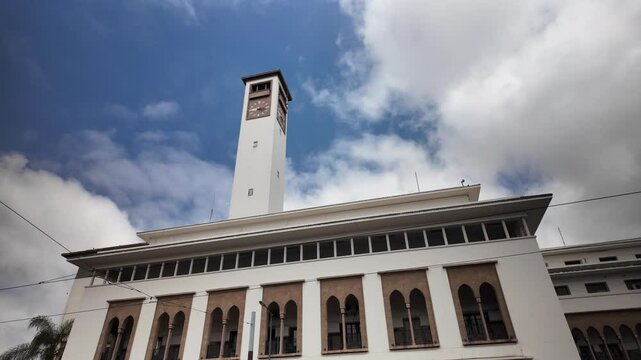 Place Mohammed V Casablanca Morocco in 4K &ndash; 10 July 2025

