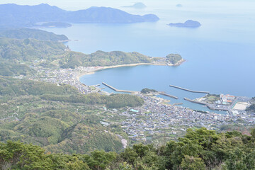 周防大島　安下庄湾の景色