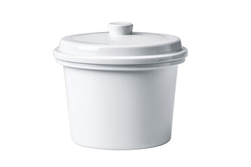 White ceramic lidded bowl