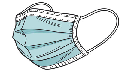 &ldquo;Face Mask Isolated Vector Illustration&rdquo;