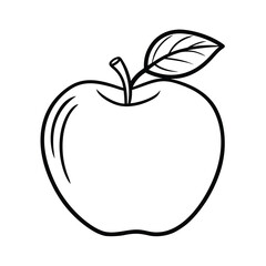 vector illustration of an apple