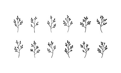 Elegant Continuous Line Flowers. A graceful set of three one-line flowers with curving stems, perfect for minimalist designs, prints, and elegant nature themes.