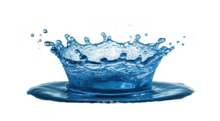 Water droplet splash, crown-like