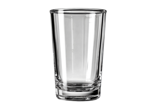 Elegant Glassware Shot with Minimalist Black Background Clear Drinking Glass Cup Photography