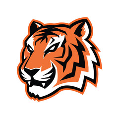 Tiger Head Vector Illustration