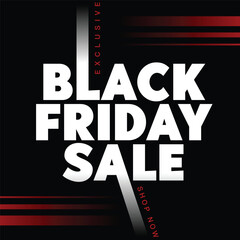 Black Friday sale poster, banner, template design. Black Friday special discount for business promotion and marketing. 