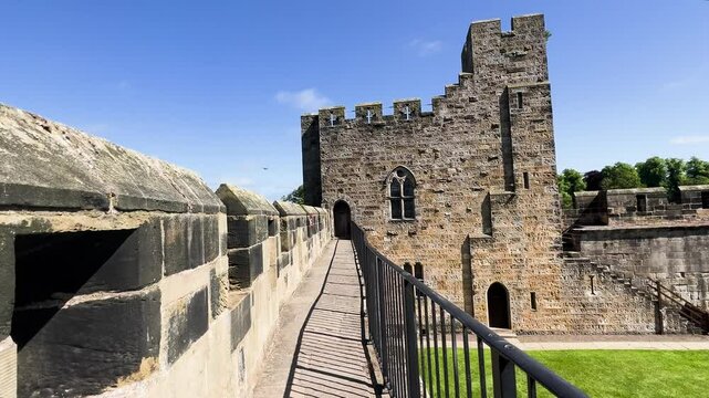 Alnwick Castle Wall Walk Path