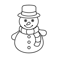 snowman with hat