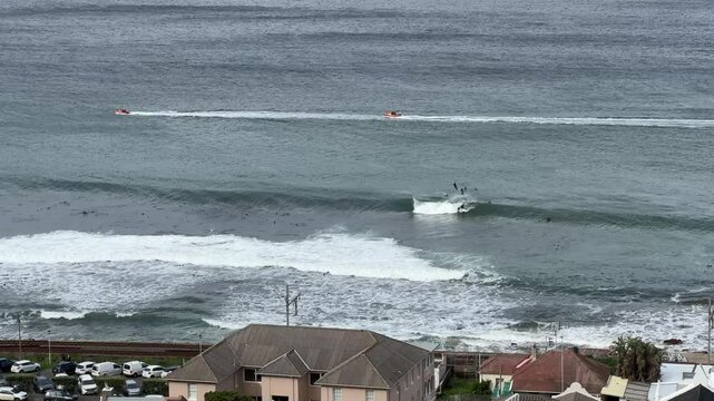View of Kalk Bay Area close to Cape Town from the lookout point at Boyes Drive.