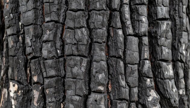 Charred tree bark texture (2) - Powered by Adobe