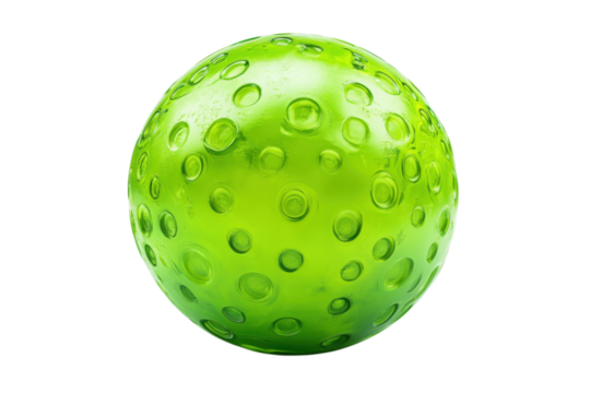 Lime sphere textured surface green color geometric shape decorative ball abstract art design orb