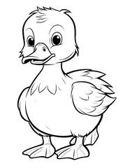 cute duck coloring pages