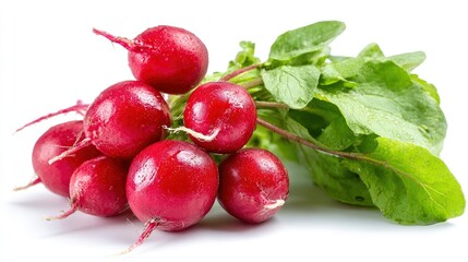 Scarlet spheres embrace verdant foliage