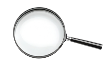 Magnifying glass search investigation tool analysis examine explore loupe zoom clarity instrument