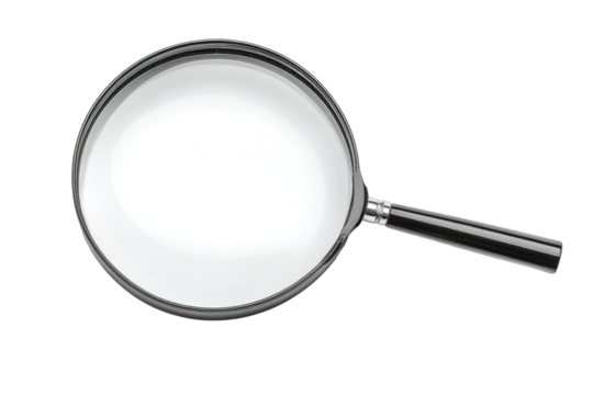Magnifying glass search investigation tool analysis examine explore loupe zoom clarity instrument