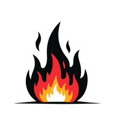 Fire vector design for motion graphics