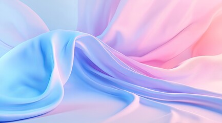 Obraz premium Delicate, pastel-hued fabric folds
