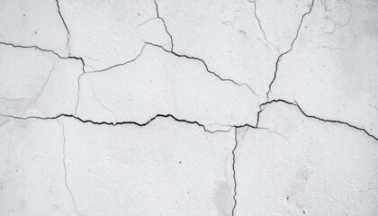 Fototapeta premium fractured concrete surface with radiating star-like cracks and visible signs of age, wear, and urban decay