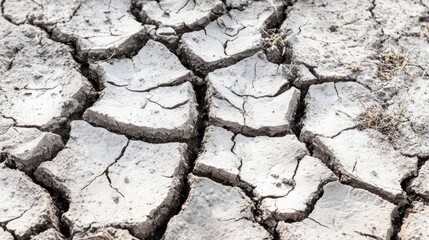 Parched earth cracked landscape a desolate expanse