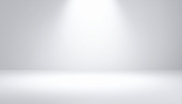 minimalistic white gallery room with smooth surfaces, overhead spotlights, and empty space highlighting modern architectural simplicity