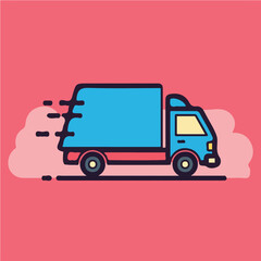 Truck vector design for animation