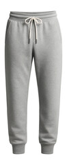 Relaxed fit sweatpants with cuffed ankles in brushed terry