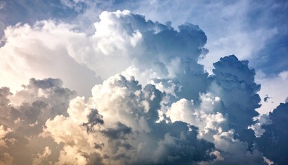 Dramatic cumulus clouds