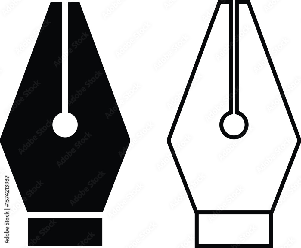 Fototapete pen tool cursor set. vectors computer graphics. logo for designer or illustrator. design icons. curv