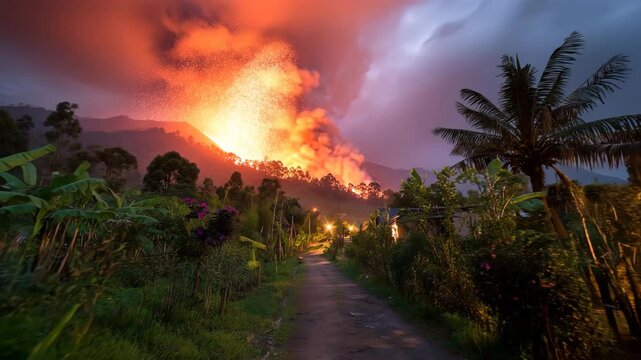 熱融雨季で変貌する瓦礫泥流