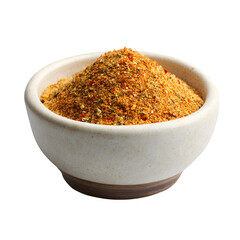 Old Bay seasoning mix in a ceramic bowl, high-resolution, clean background