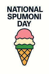 national spumoni day vector, spumoni ice cream illustration, italian spumoni dessert, spumoni ice 