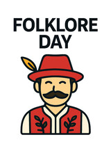 folklore day vector, cultural heritage celebration, folklore event illustration, traditional storytelling graphic, folklore festival icon, heritage day celebration, folk art illustration, cultural his