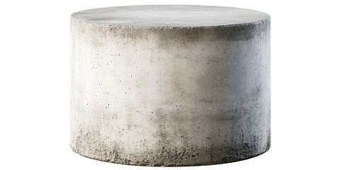 concrete cylinder isolated on white background