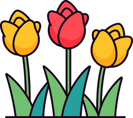 Vibrant Tulips: A Blooming Symphony of Spring Colors and Floral Elegance