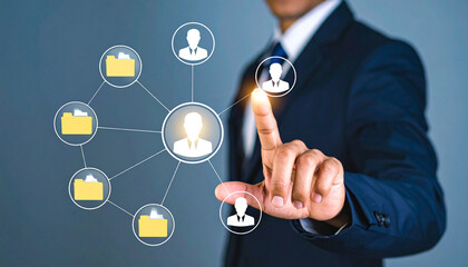 HR professionals using digital tools to evaluate talent. Recruitment and Workforce Screening. Hiring Decisions