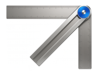 Folding angle ruler with a hinge mechanism for versatile use in interior design projects