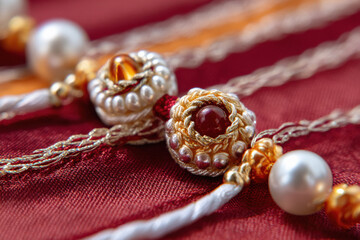 colorful wristband on rakhi festival